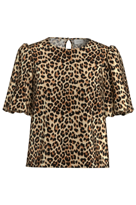 Vila viellette 2/4 satin puff top - noos